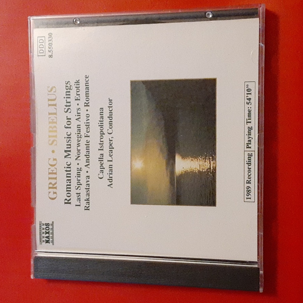 Romantic Music For Strings Music CD Grieg/Sibelius